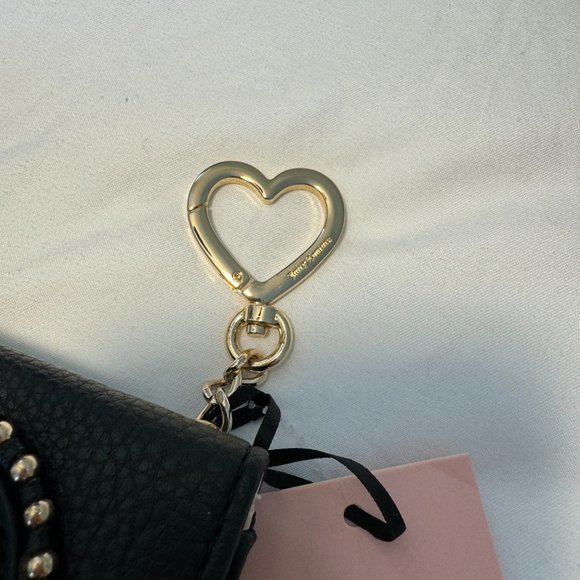 JUICY COUTURE Black Liquorice Love Never Dies Double Sided Trifold Wallet - Picture 2 of 7